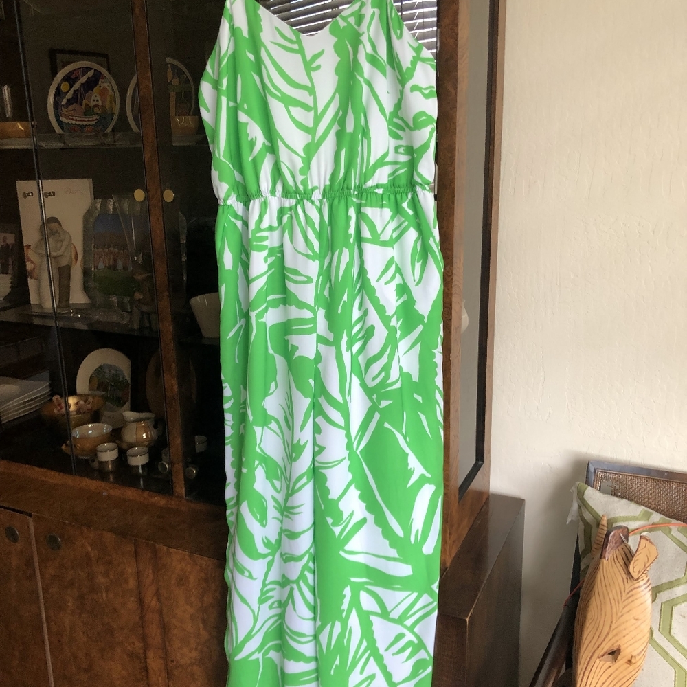 Lilly Pulitzer x Target Green Palm Jumpsuit Women's Large NWOT